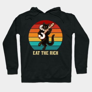 Eat The Rich Banjo Cat Hoodie